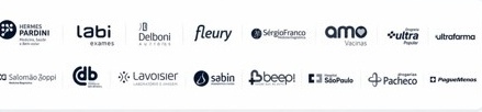 Logos de parceiros Hágata Saúde